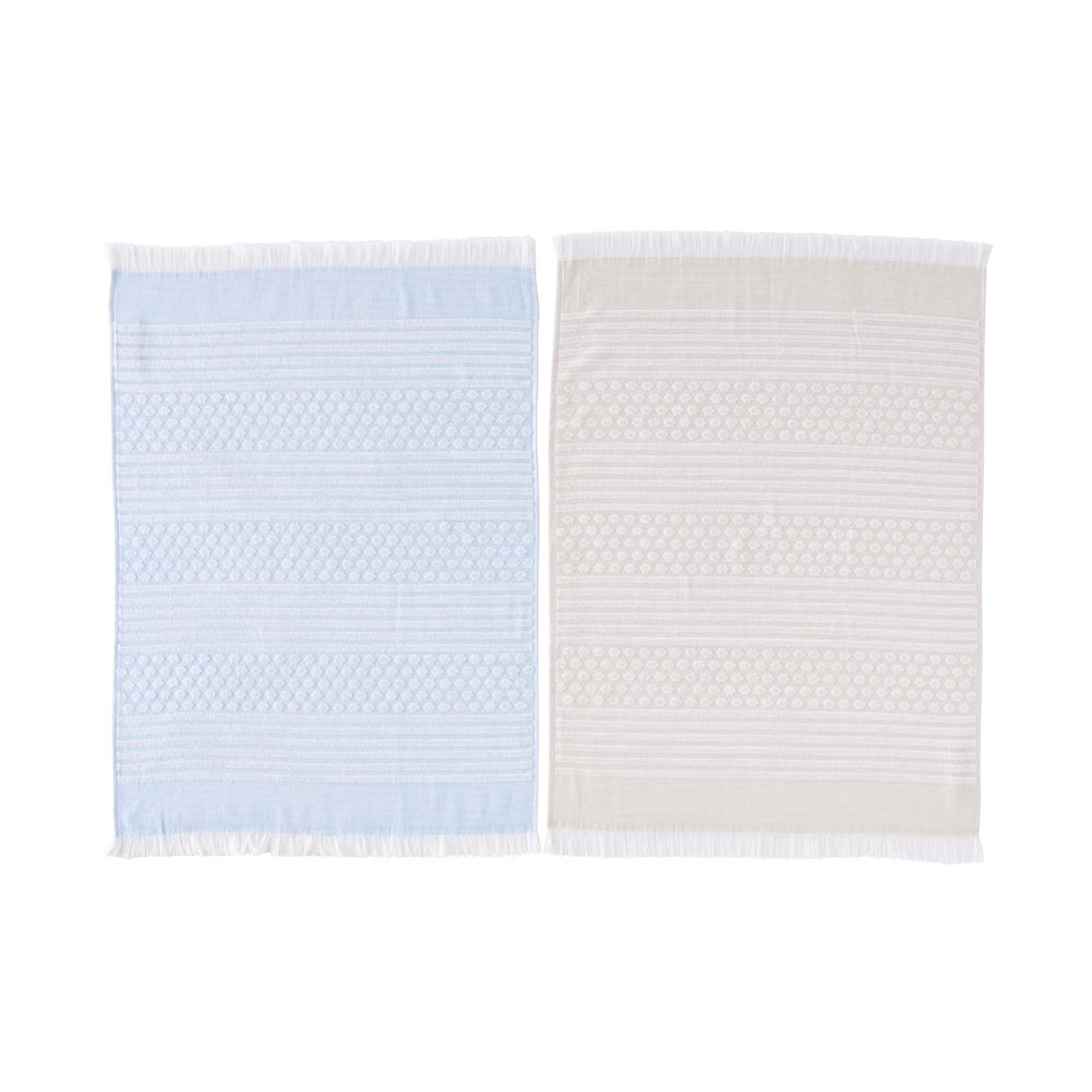 Vera Sky & Natural Bamboo Cotton Tea Towels 2 Pack