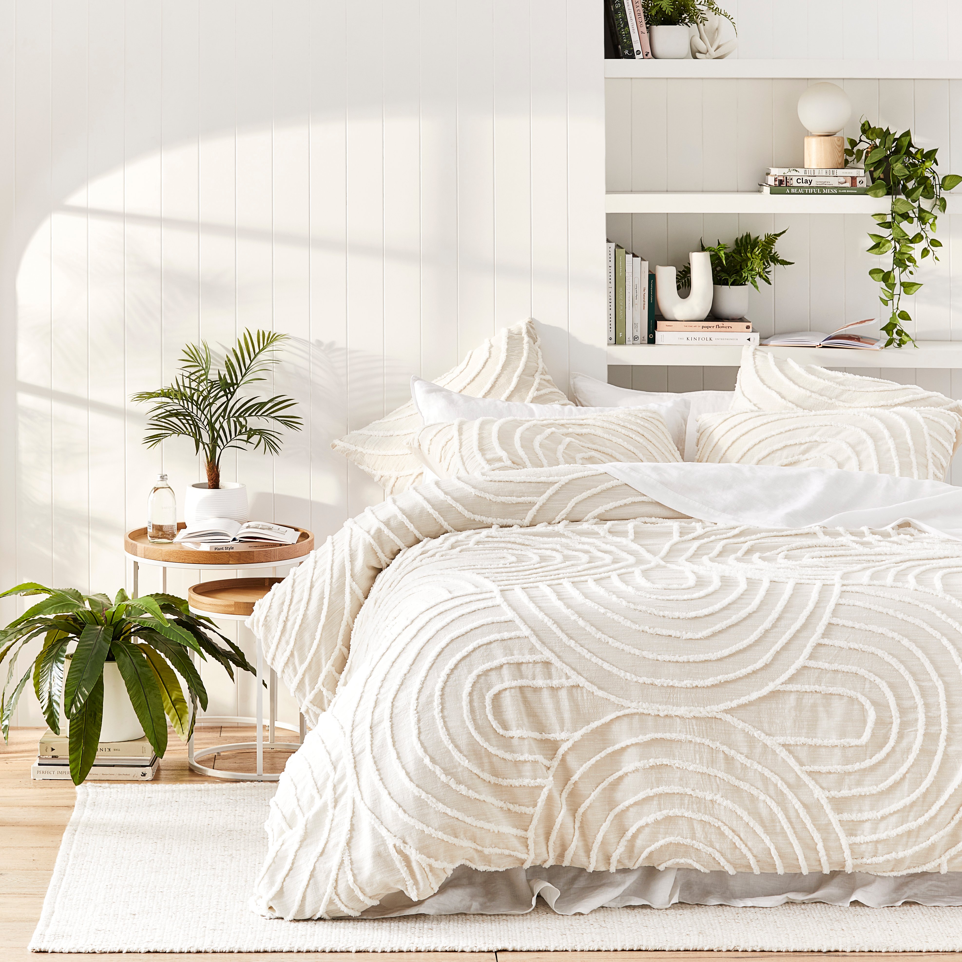 Horizon Natural Tufted Quilt Cover Separates