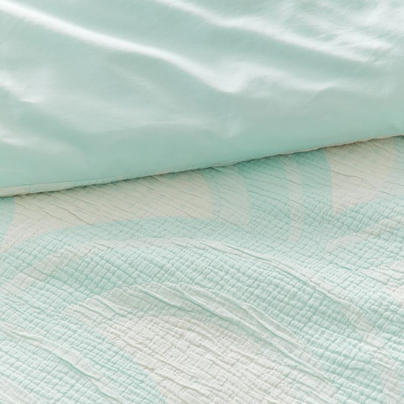 Chasing Rainbows Mint Cot Quilt Cover Set