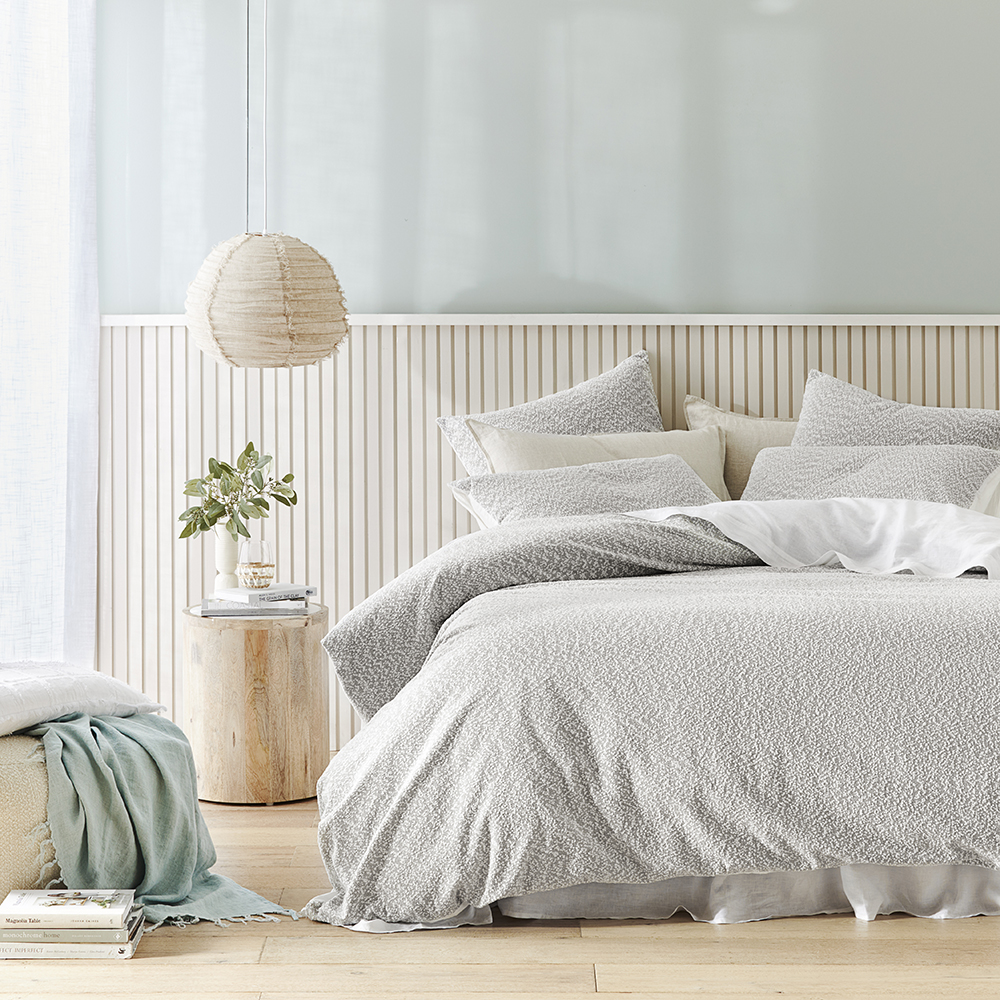 Blake Dove Boucle Quilt Cover Separates