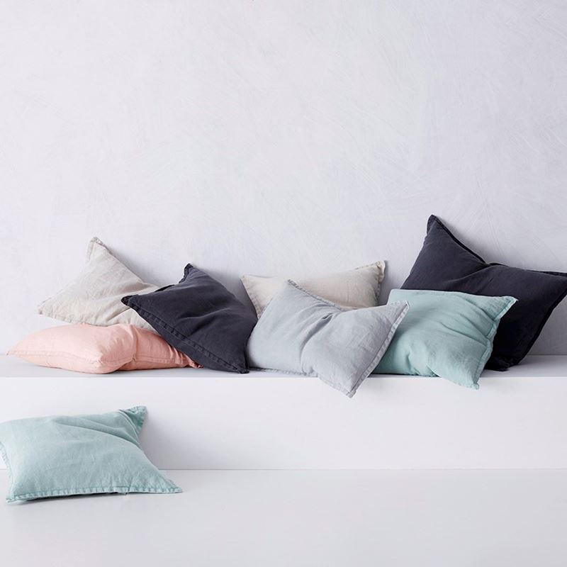 Belgian Vintage Washed Linen Long Cushion Linen