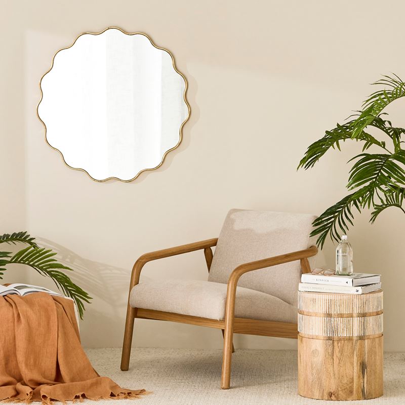 Ophelia Gold Mirror
