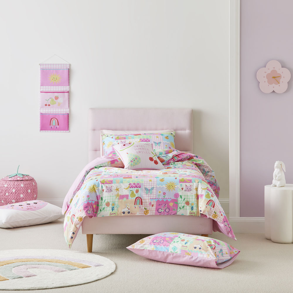 Shine Your Way Pink Quilt Cover Set