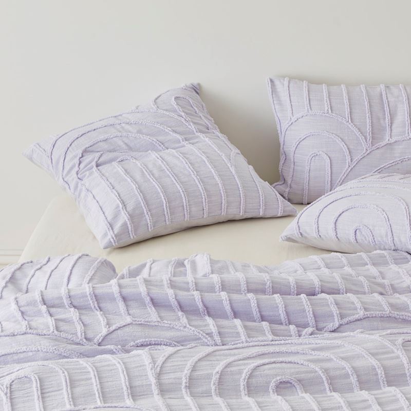 Archie Tufted Lilac Quilt Cover Separates