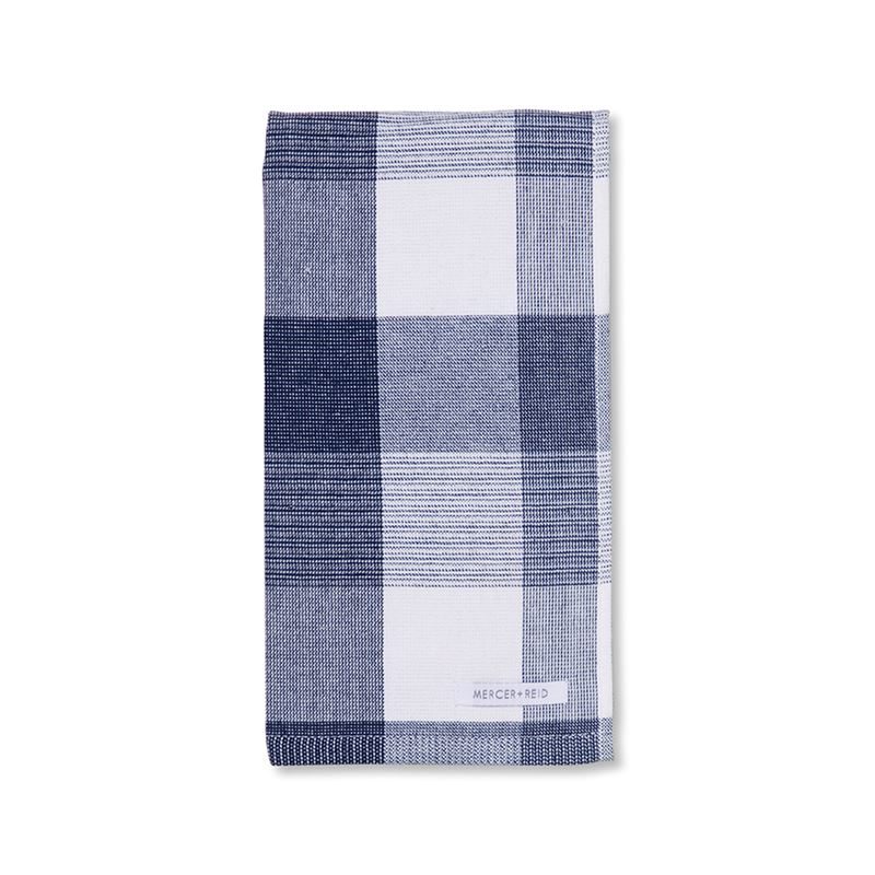 Essential Check Tea Towels Denim