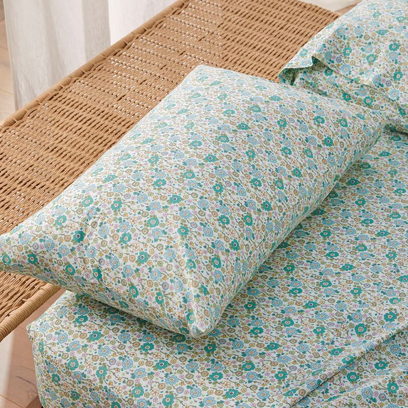 Ida Floral Sea Spray Printed Sheet Set