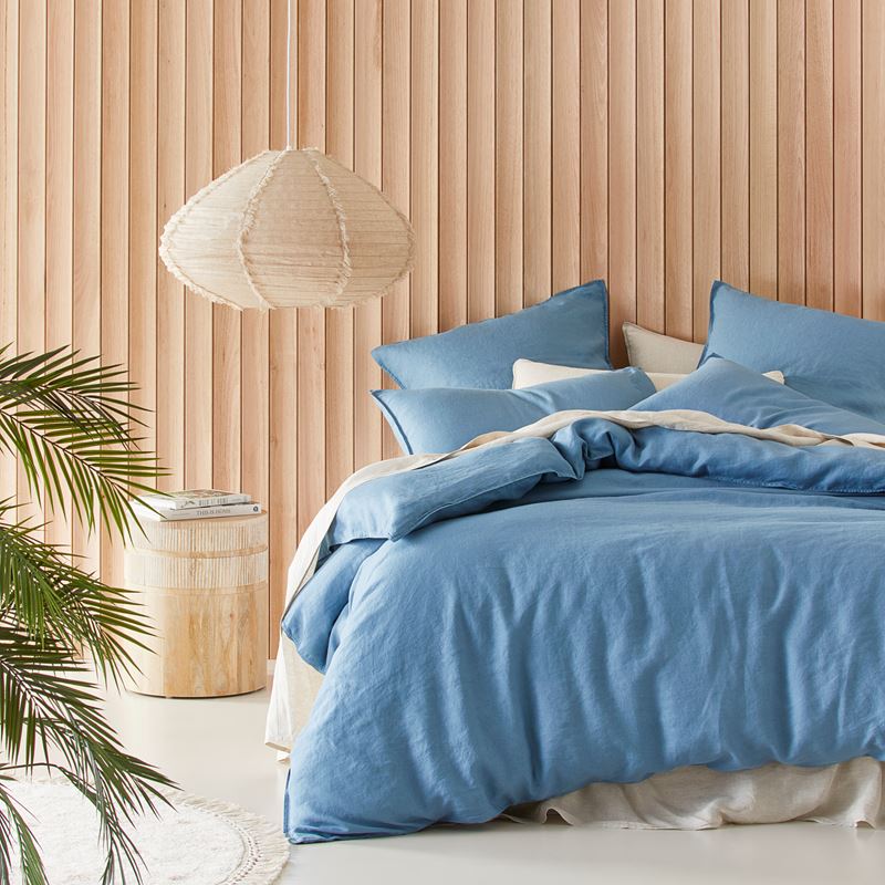 Vintage Washed Linen Denim Pillowcases