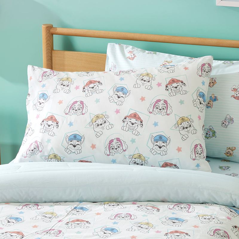 Paw Patrol Pals Ice Blue Quilted Quilt Cover Set