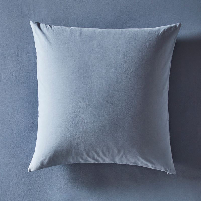 Stonewashed Cotton Storm Blue Pillowcases
