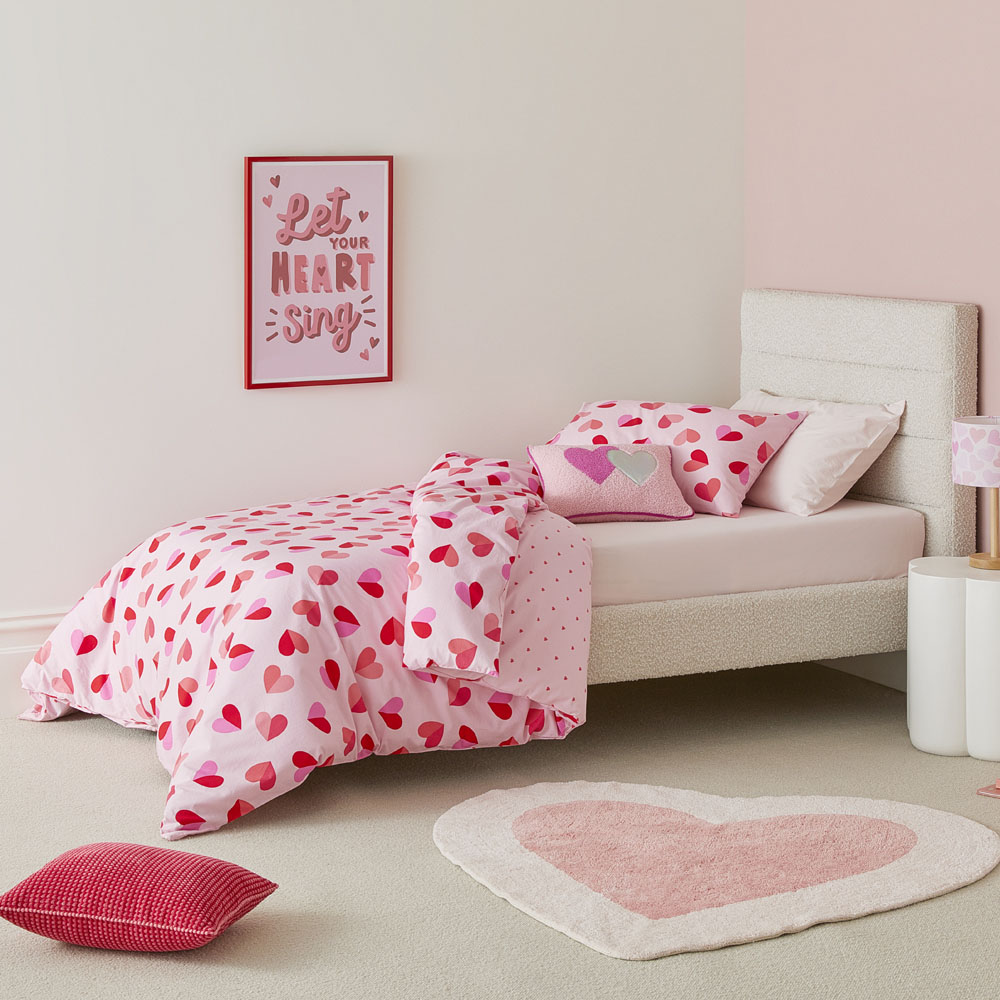 Sweet Heart Pink Quilt Cover Set