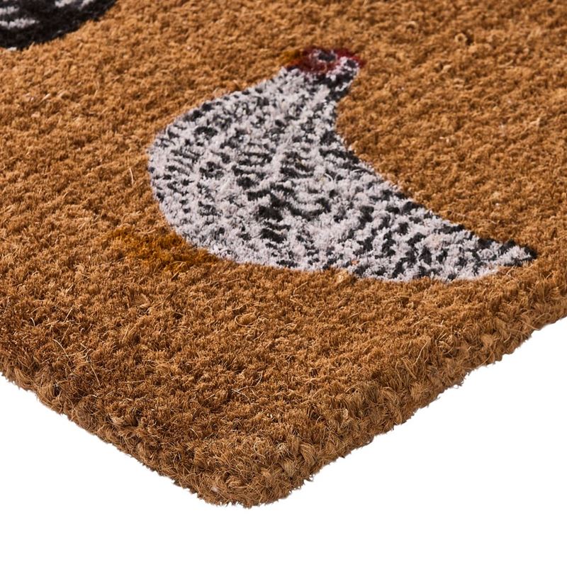 Coir Five Chooks Doormat