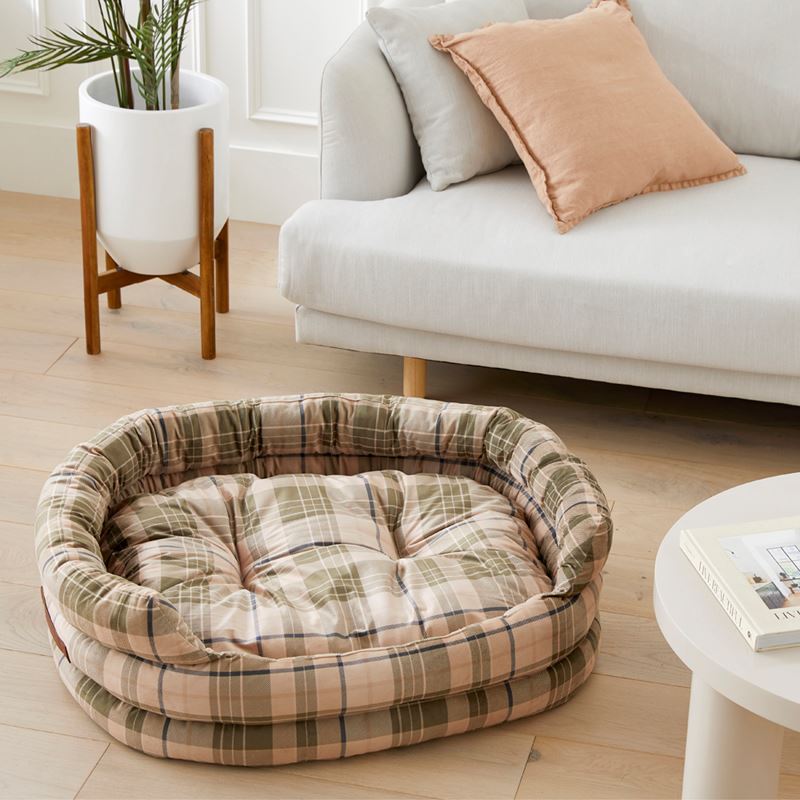 Ziggy Biscuit & Forest Corduroy Pet Bed