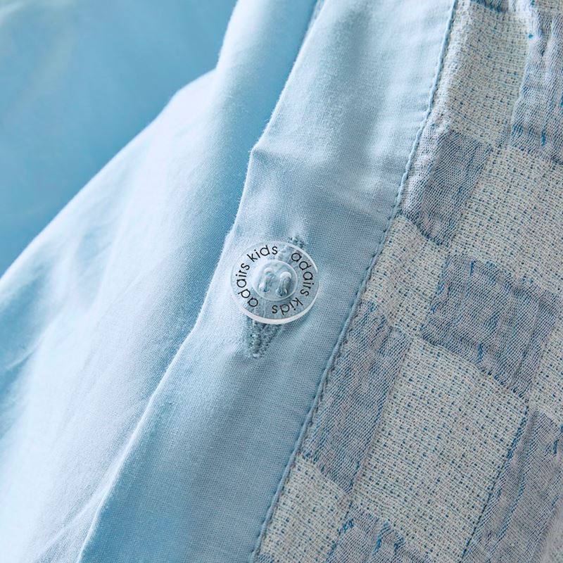 Cisco Blue Jacquard Quilt Cover Set