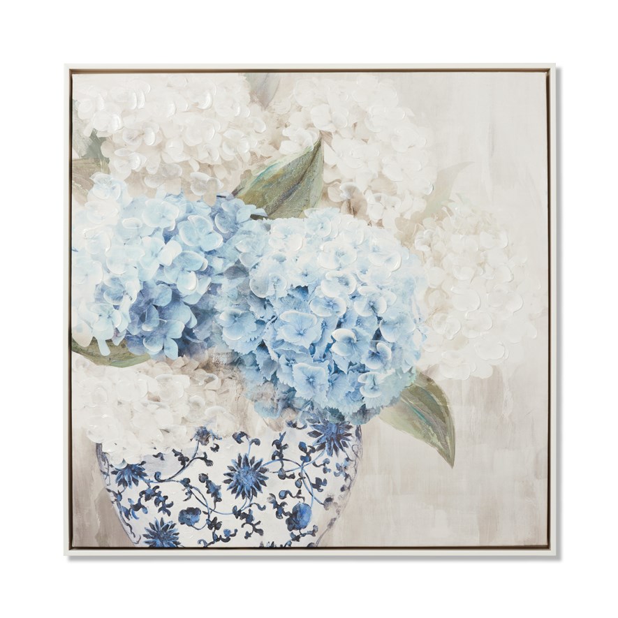 Botanica Blue Hydrangeas Wall Art