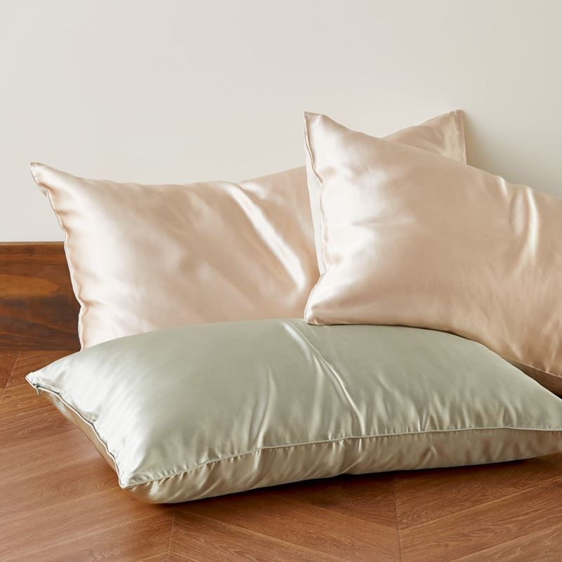 Pure Silk Tea Green Pillowcase