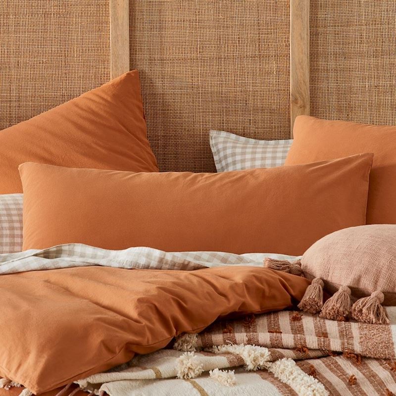 Stonewashed Cotton Ginger Quilt Cover Separates