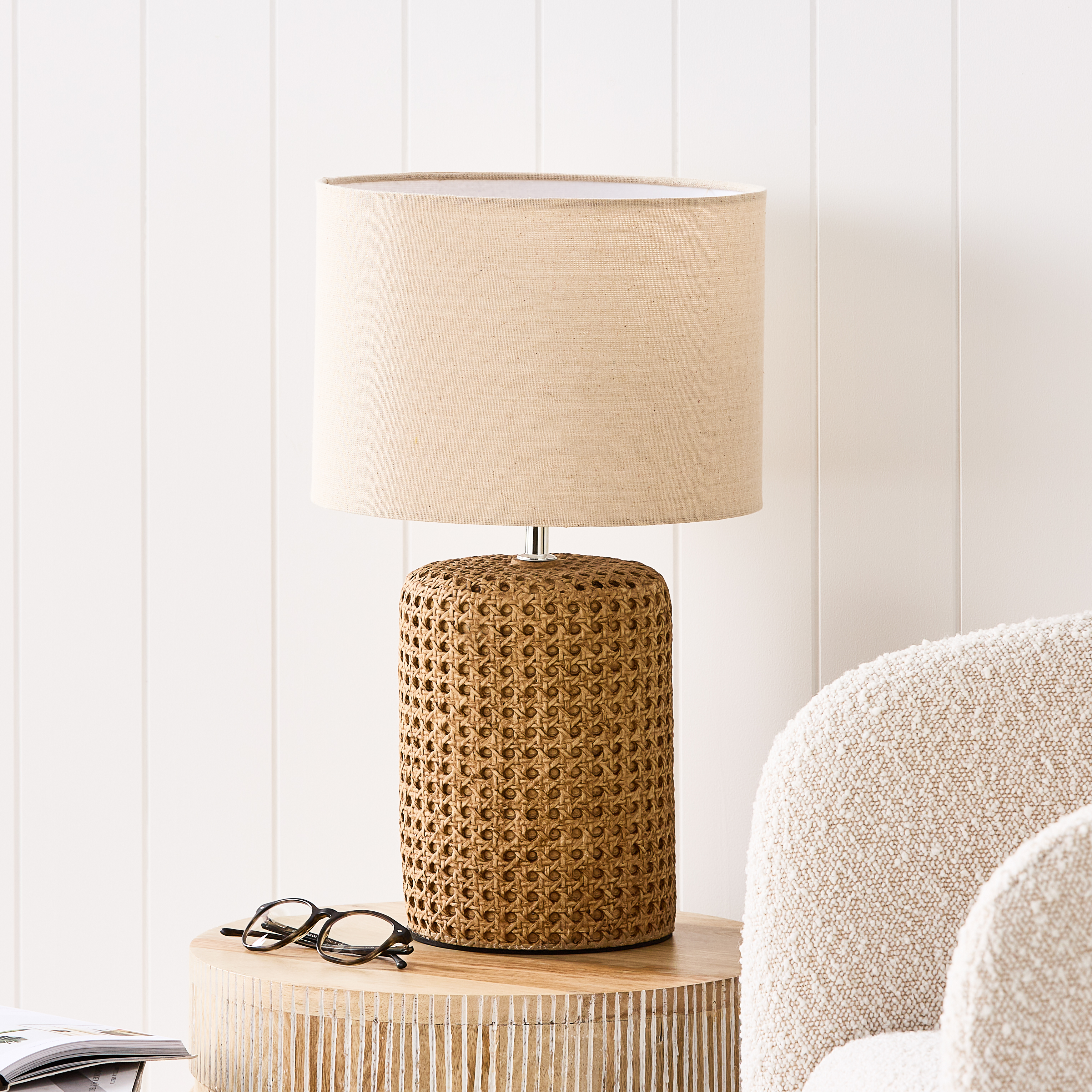 Bahama Natural & Linen Table Light