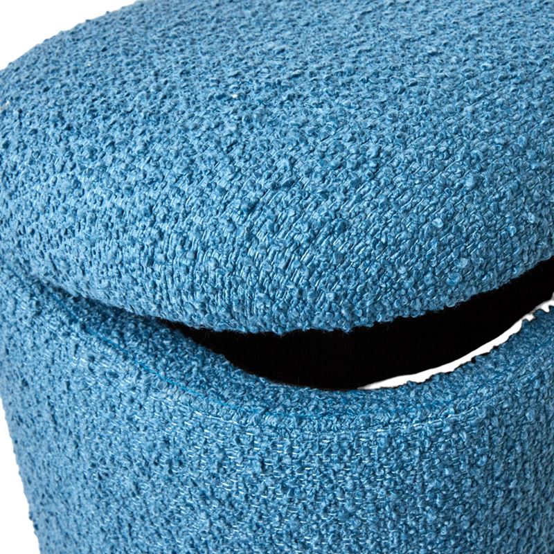 Blake Boucle Blue Blanket Box