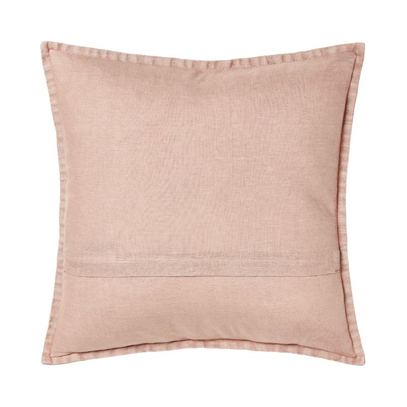 Belgian Nude Pink Vintage Washed Linen Cushion