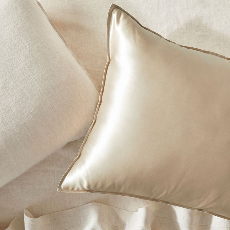 Vintage Washed Linen Silk Linen Pillowcase Pair