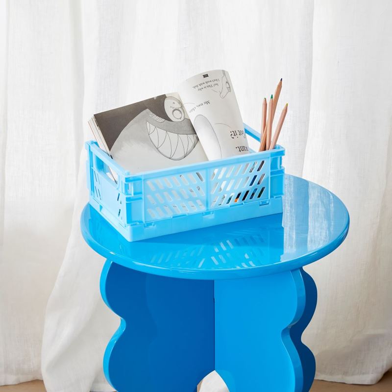 Foldable Blue Medium Storage Boxes Pack of 2