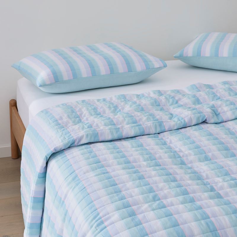 Cheerful Stripe Sorbet Quilted Pillowcases