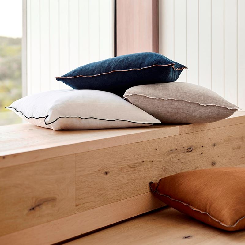 Washed White Hemp Cushion