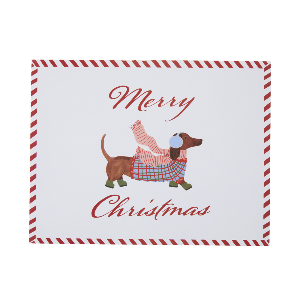 Dashing Dachshunds Novelty Paper Placemats Pack of 50