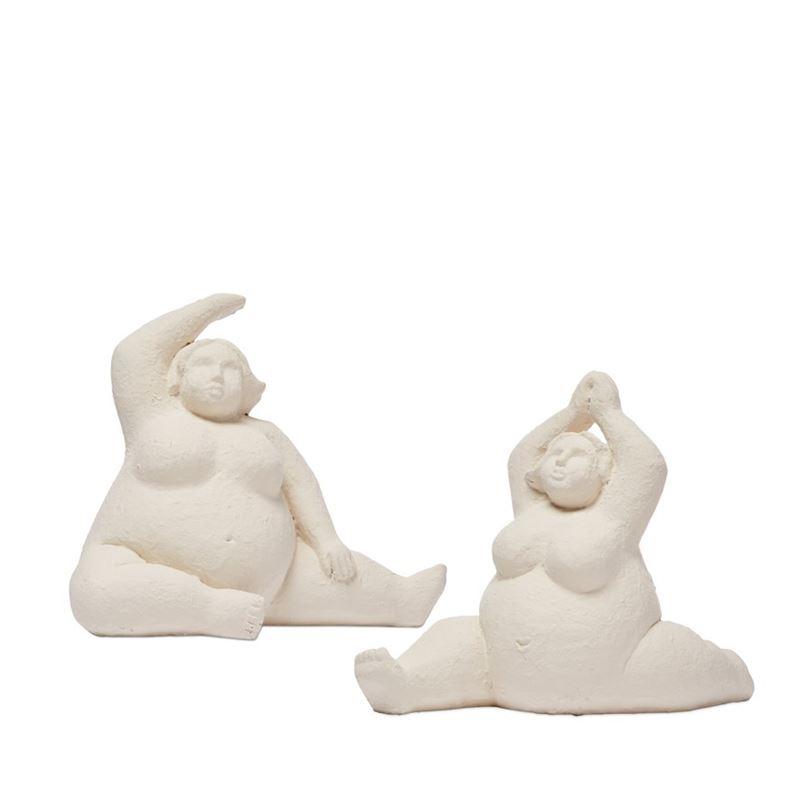 Yoga Romulus White Stretch Statue