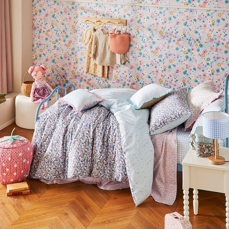 Heirloom Betsie Blue Navy Floral Quilt Cover Set