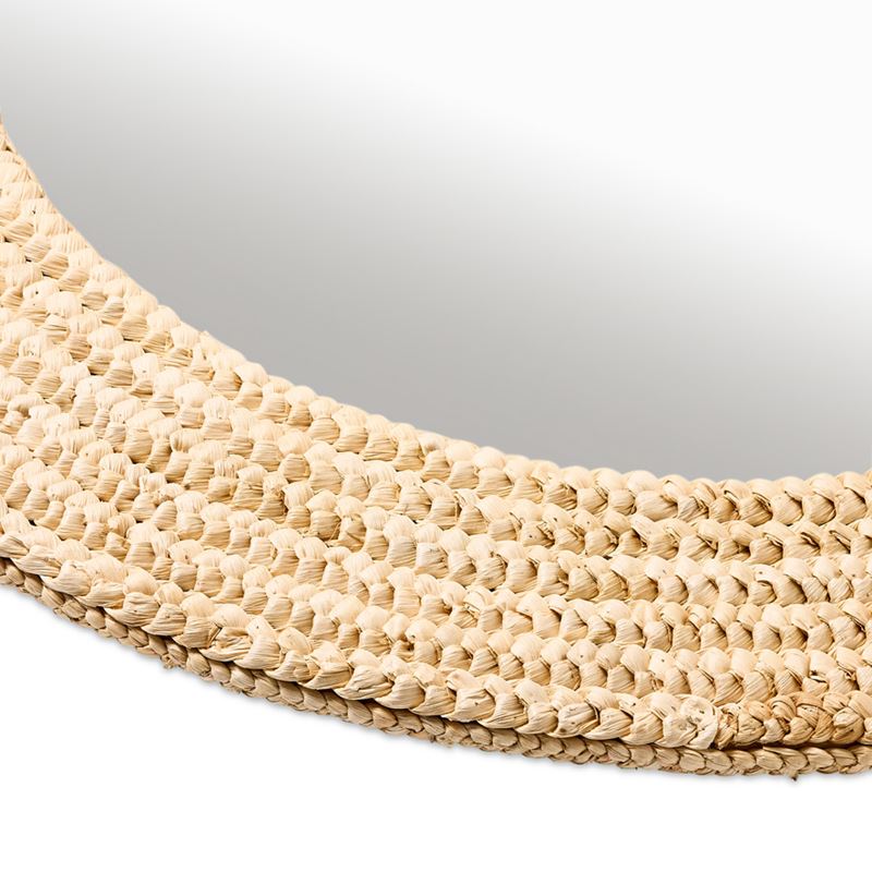 Caribbean Natural Round Mirror