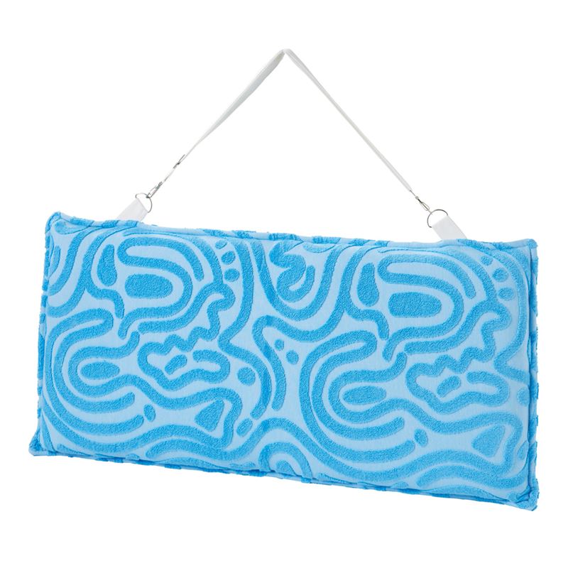 Samoa Blue Beach Padded Towel Chair