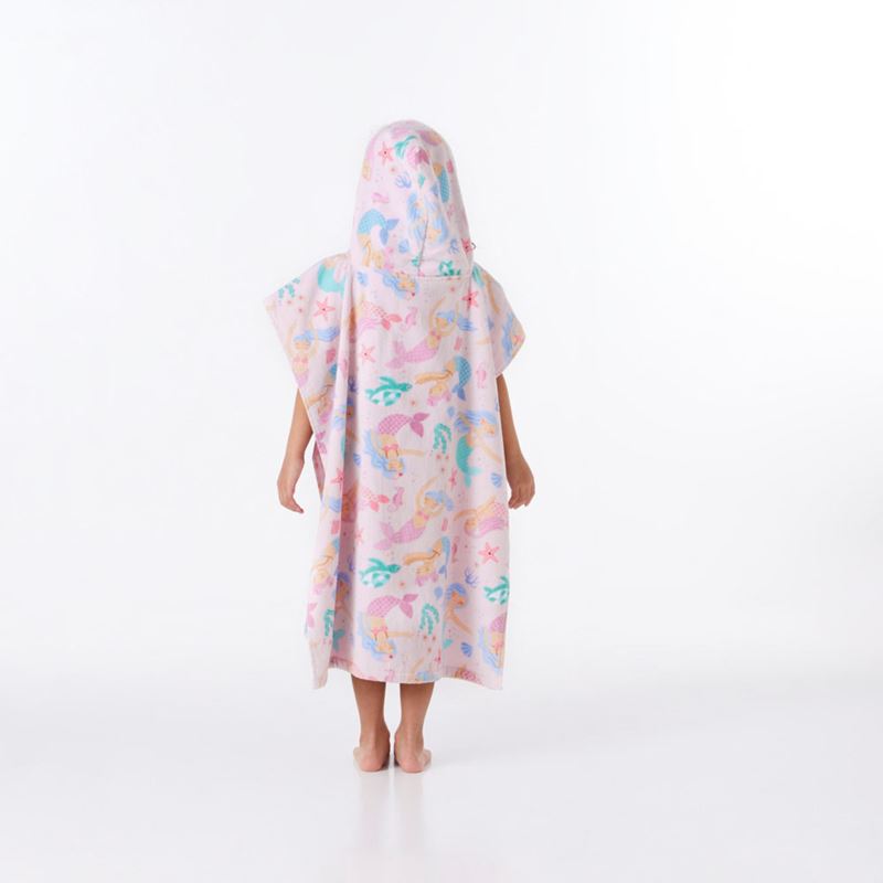 Mermaid Dreams Kids Hooded Beach Towel