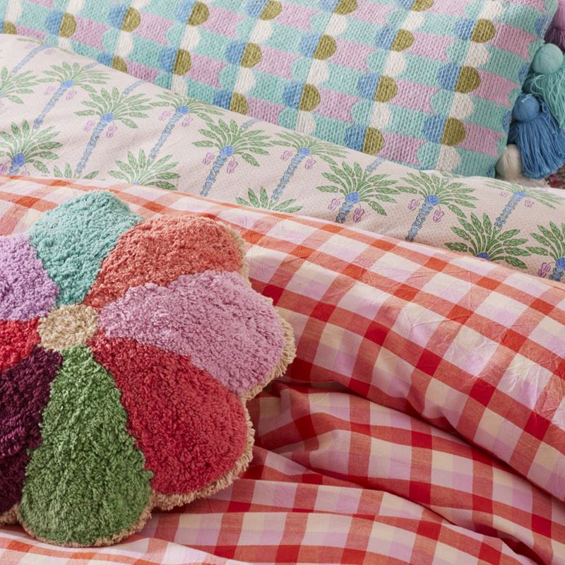 Petal Pink Tufted Cushion