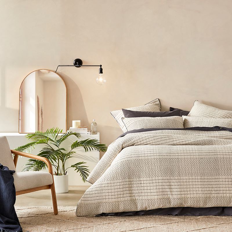 Kantha Natural Quilted Pillowcases