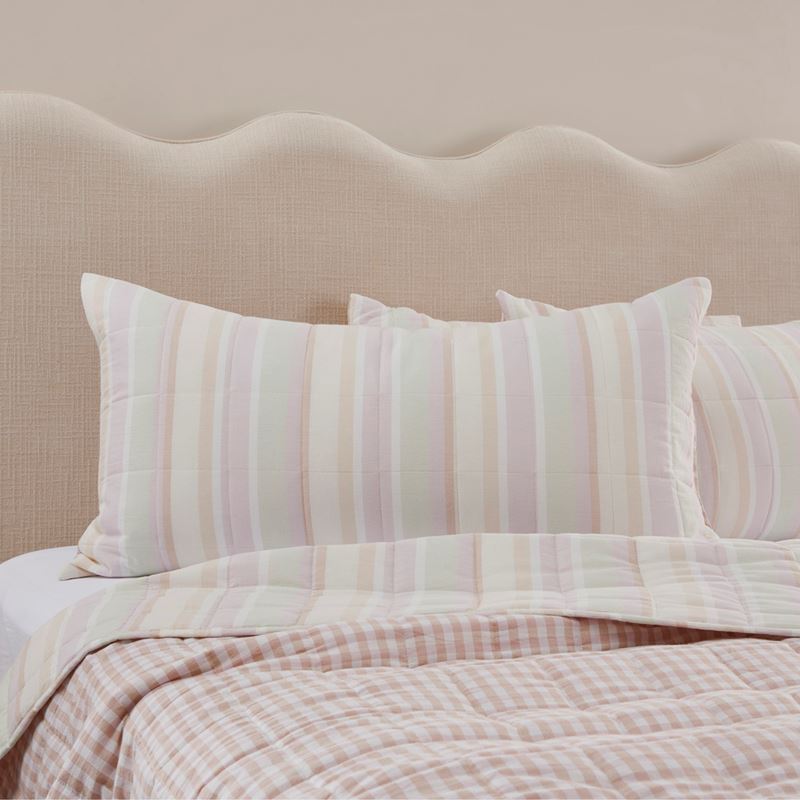 Neapolitan Stripe Quilted Coverlet Separates