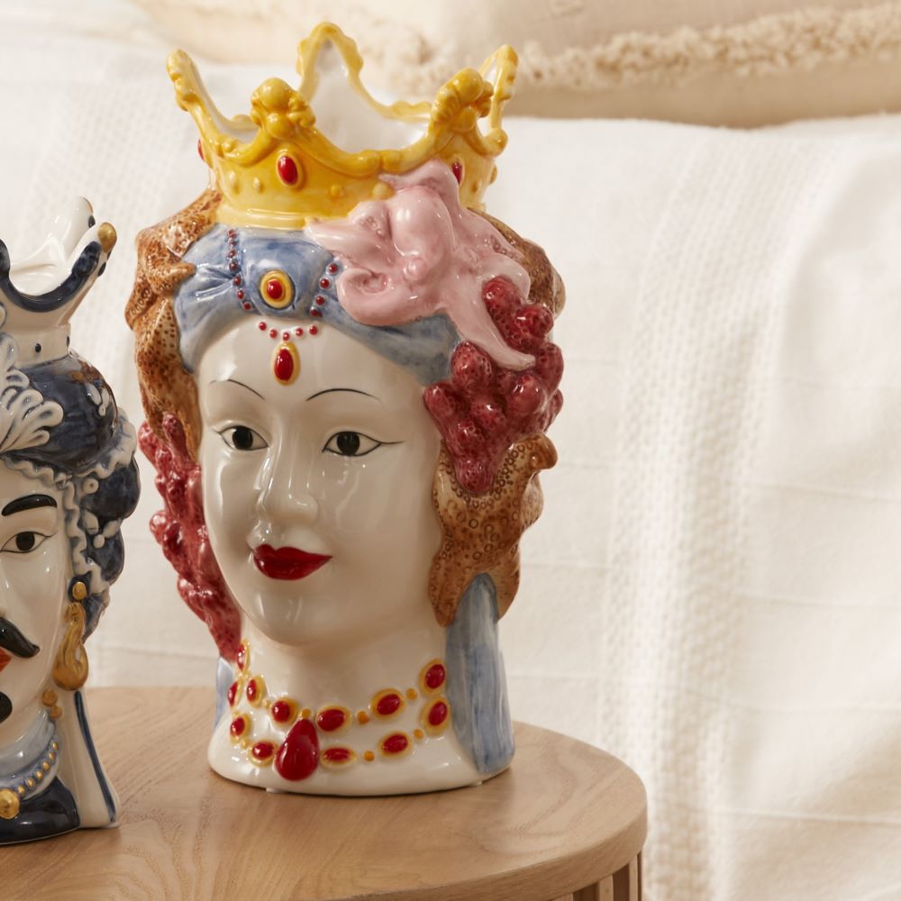 Mondello Head Coral Multi Vase