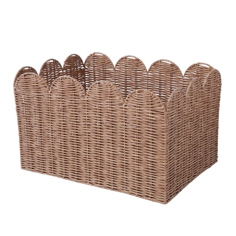Scalloped Natural Baskets
