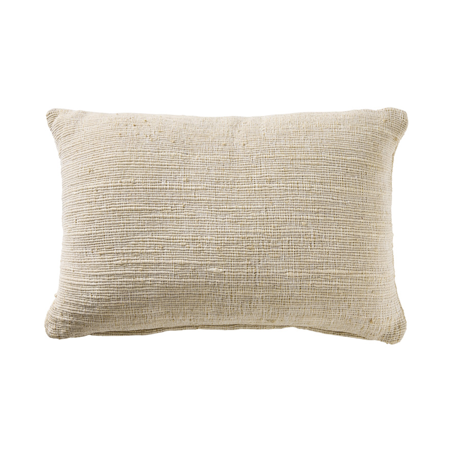 Caspian Natural & White Long Cushion