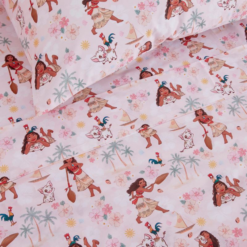 Disney Moana Loves The Sea Sunset Quilted Quilt Cover Set