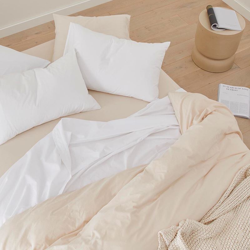 Stonewashed Cotton Sand Quilt Cover Separates