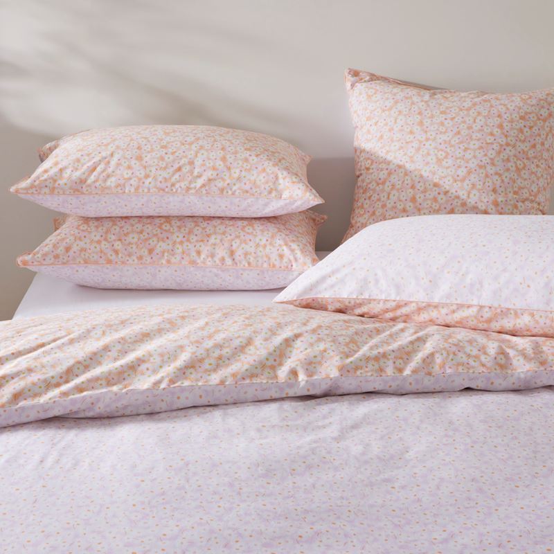 Daisy Meadow Peach Quilt Cover Set + Separates