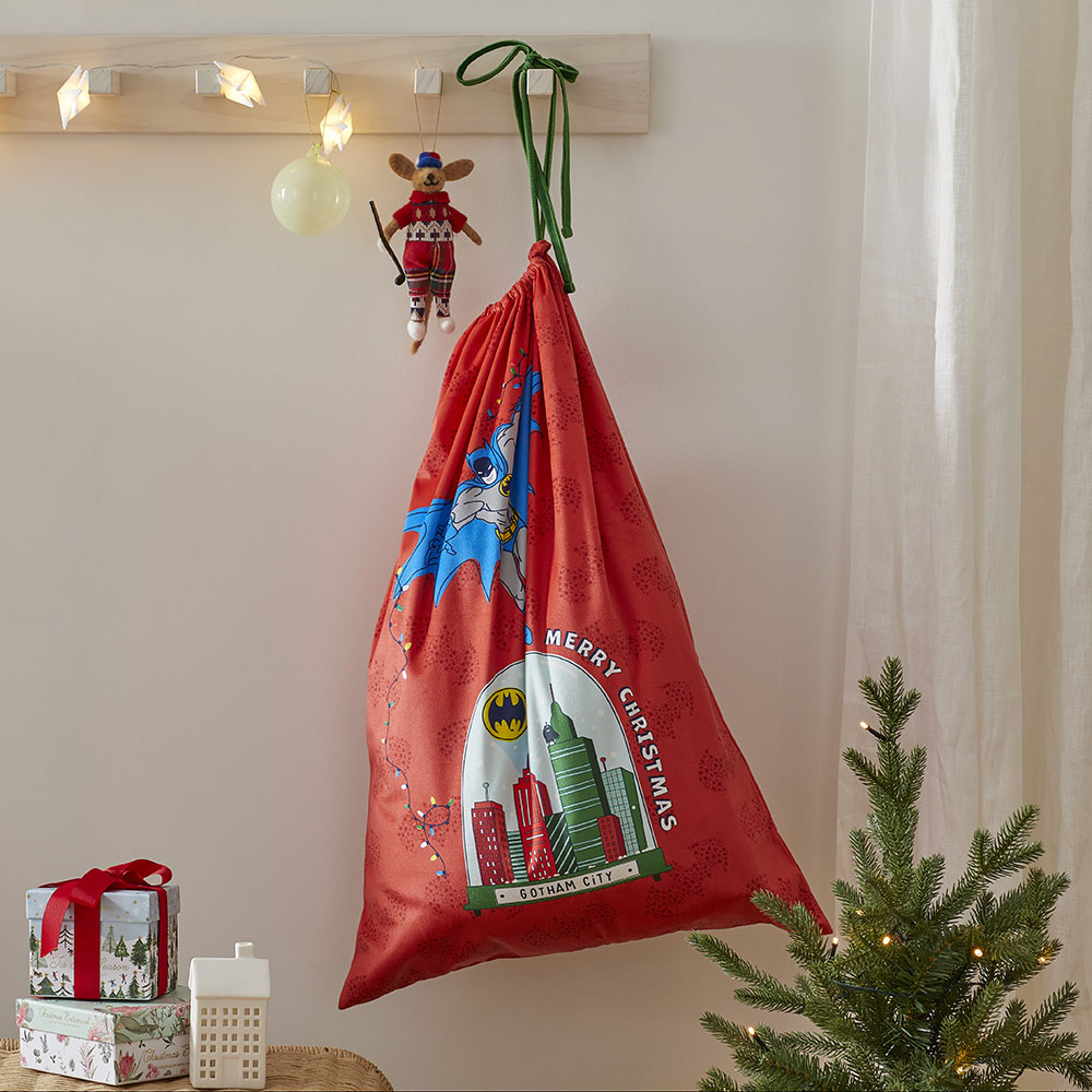 Warner Bros Batman Christmas Santa Sack