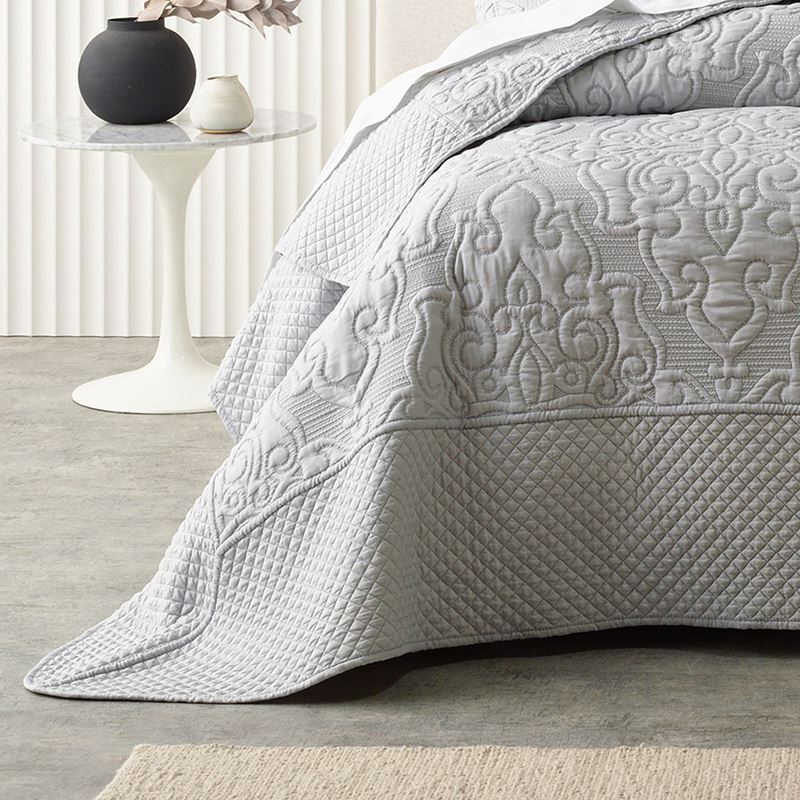 Laurent Silver Bedspread Set + Separates