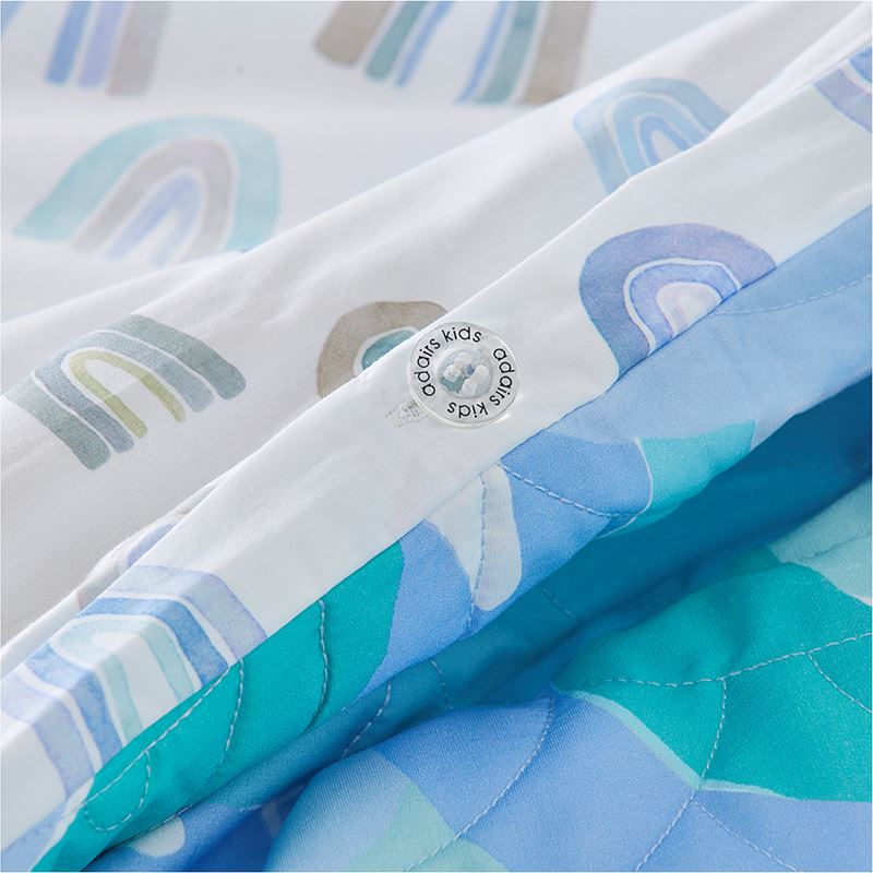 Rainbow Burst Blue Quilt Cover Set
