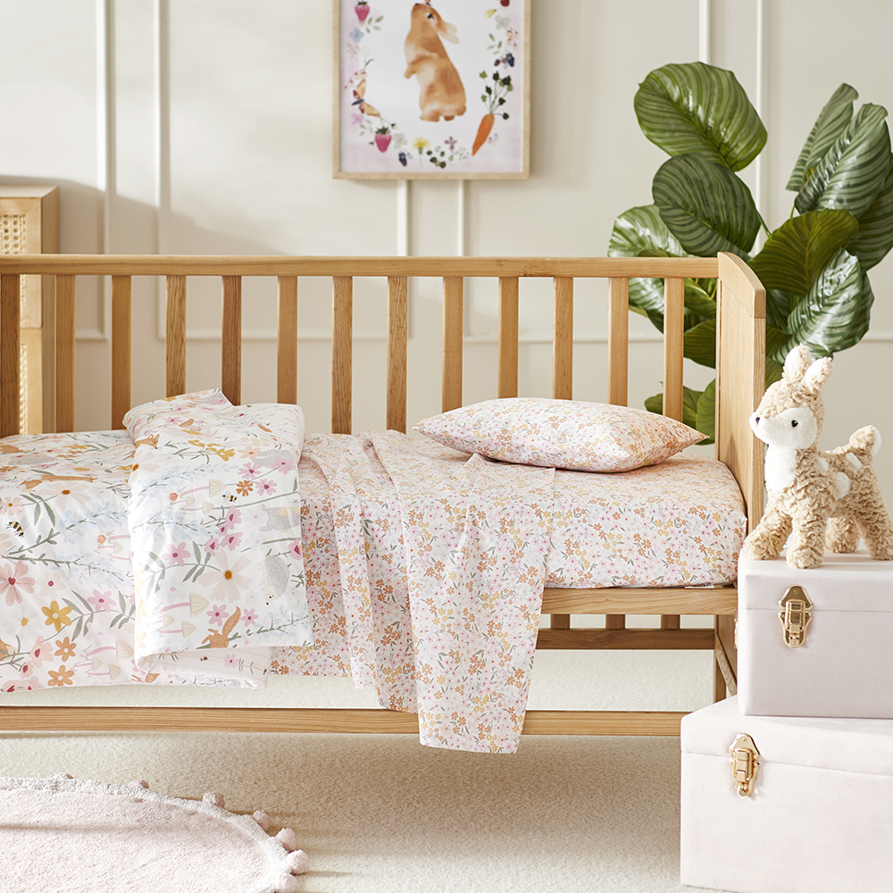 Blossom Meadow Cot Sheet Set