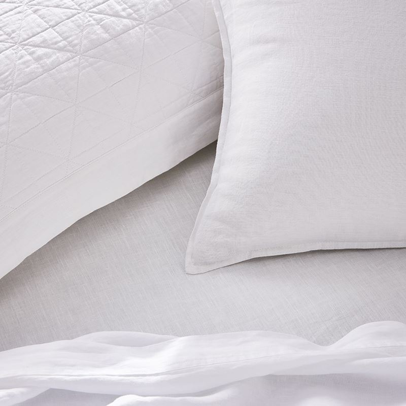 Vintage Washed Linen White Sheet Separates