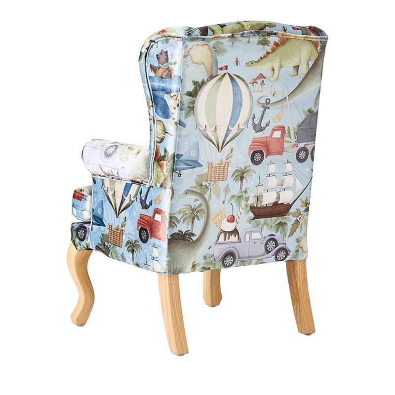 Fleur Harris Blue Adventureland Mini Armchair