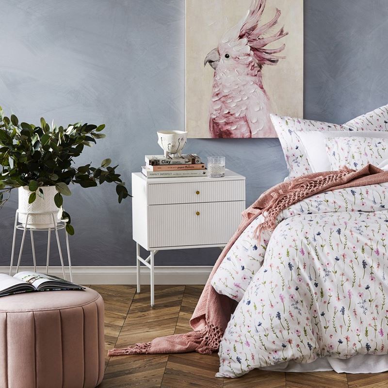 Elliott White Bedside Table