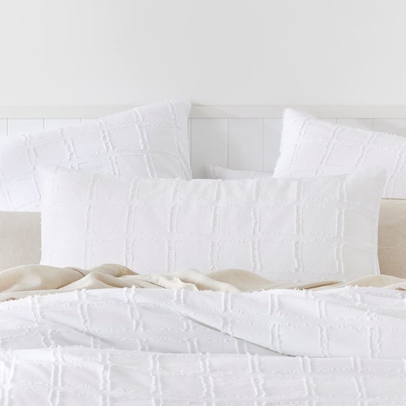 Pasquale White Linen Cotton Quilt Cover Separates